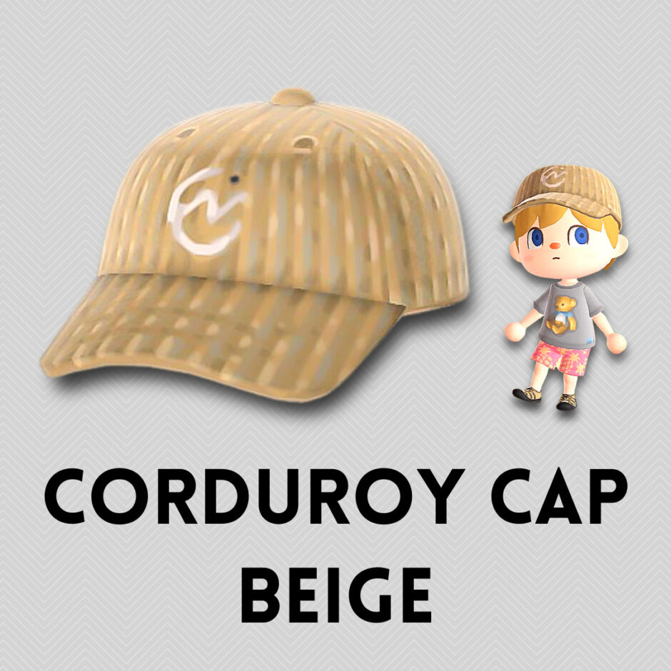 corduroy cap beige