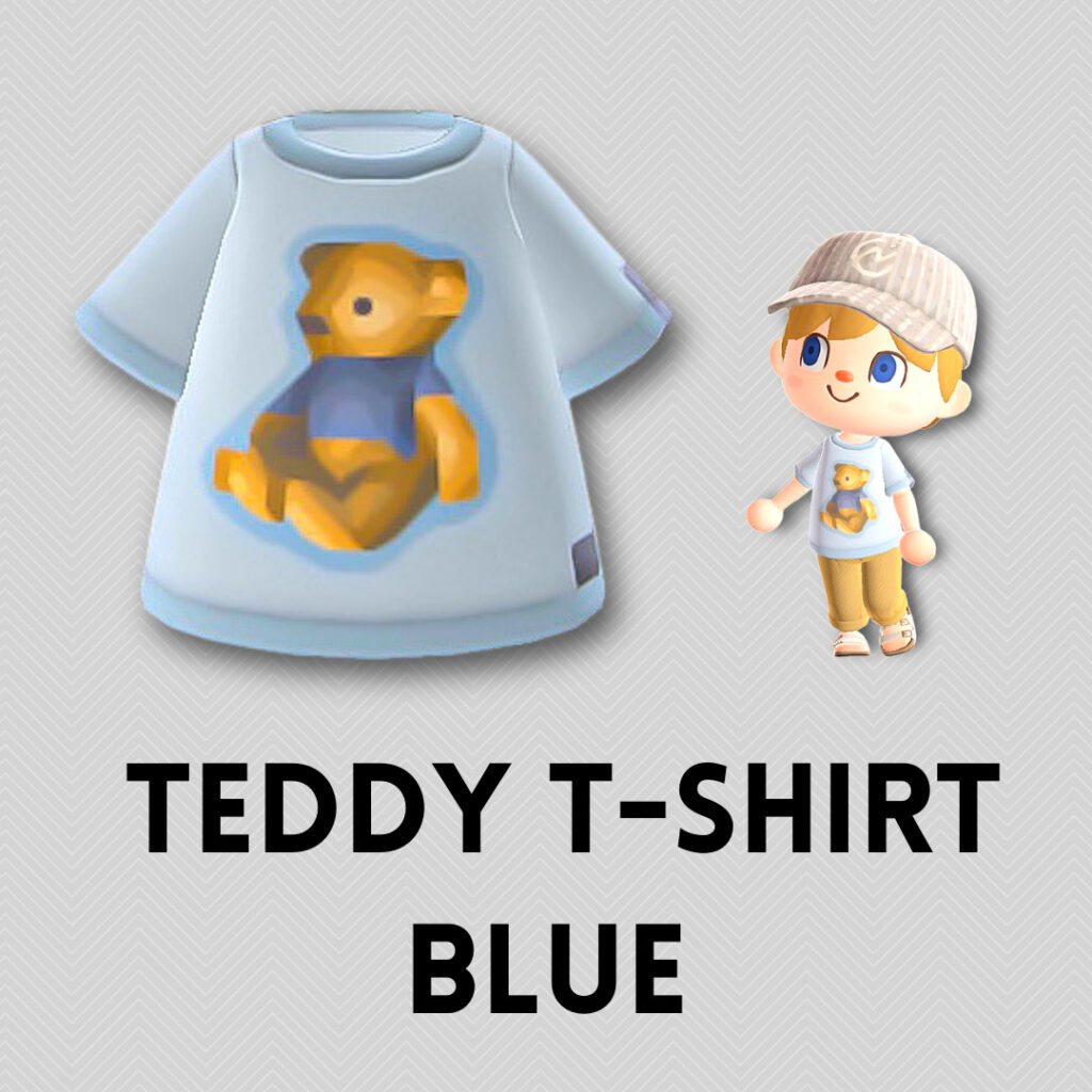 teddy t shirt blue