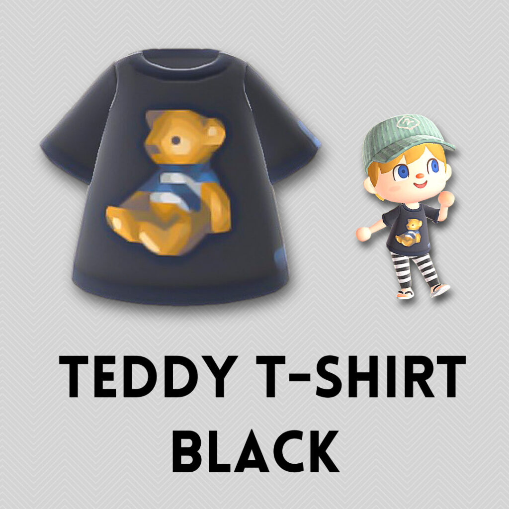 teddy t shirt black